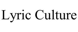 LYRIC CULTURE