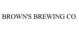 BROWN'S BREWING CO.