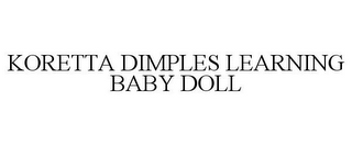 KORETTA DIMPLES LEARNING BABY DOLL