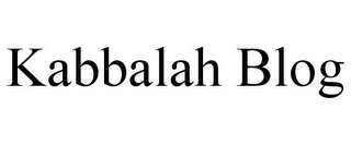 KABBALAH BLOG