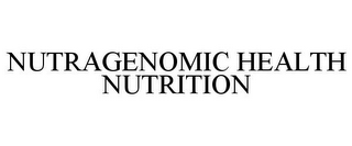 NUTRAGENOMIC HEALTH NUTRITION