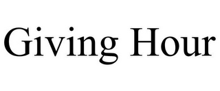GIVING HOUR