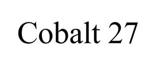 COBALT 27