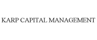 KARP CAPITAL MANAGEMENT