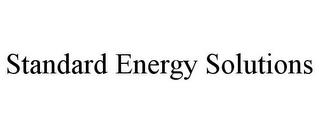 STANDARD ENERGY SOLUTIONS