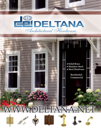 DEI - DELTANA ARCHITECTURAL HARDWARE WWW. DELTANA.NET