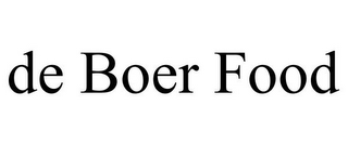 DE BOER FOOD