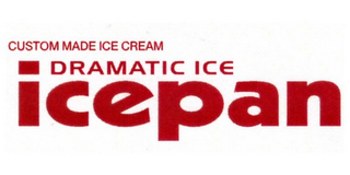 CUSTOM MADE ICE CREAM DRAMATIC ICE ICEPAN