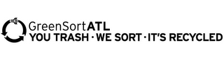 GREENSORTATL YOU TRASH · WE SORT · IT'S RECYCLED