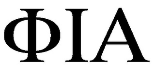 PHI IOTA ALPHA