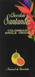 CHOCOLATE SANTANDER COLOMBIAN SINGLE ORIGIN NACIONAL DE CHOCOLATES