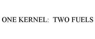 ONE KERNEL: TWO FUELS