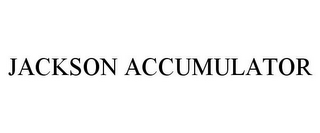 JACKSON ACCUMULATOR
