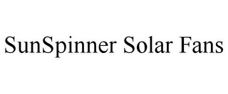 SUNSPINNER SOLAR FANS