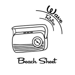 RETRO WAVE BEACH SHEET