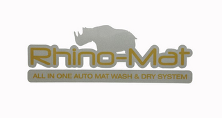 RHINO-MAT ALL IN ONE AUTO MAT WASH & DRY SYSTEM