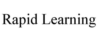 RAPID LEARNING