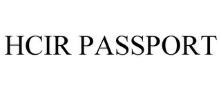 HCIR PASSPORT