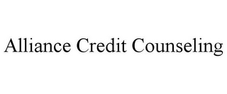 ALLIANCE CREDIT COUNSELING