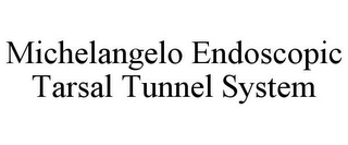 MICHELANGELO ENDOSCOPIC TARSAL TUNNEL SYSTEM