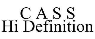 C A S S HI DEFINITION