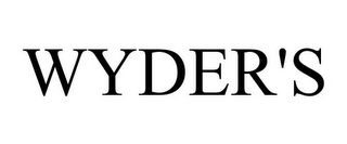 WYDER'S