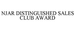 NJAR DISTINGUISHED SALES CLUB AWARD