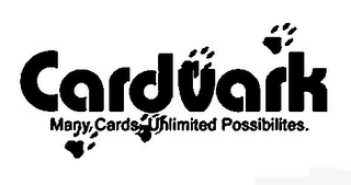 CARDVARK MANY CARDS. UNLIMITED POSSIBILITIES.