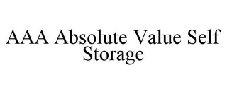 AAA ABSOLUTE VALUE SELF STORAGE