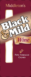 BLACK & MILD WINE MIDDLETON'S WINE PIPE-TOBACCO CIGARS