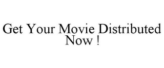 GET YOUR MOVIE DISTRIBUTED NOW !