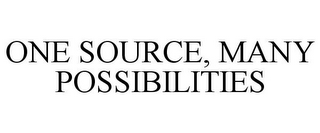 ONE SOURCE, MANY POSSIBILITIES