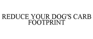 REDUCE YOUR DOG'S CARB FOOTPRINT