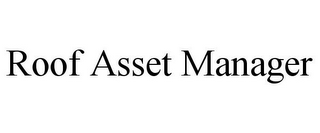 ROOF ASSET MANAGER