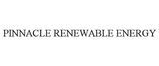 PINNACLE RENEWABLE ENERGY