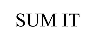 SUM IT