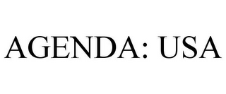 AGENDA: USA