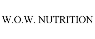 W.O.W. NUTRITION