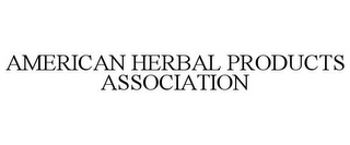 AMERICAN HERBAL PRODUCTS ASSOCIATION