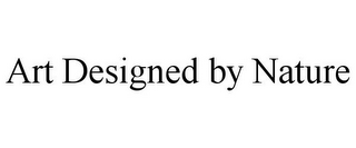 ART DESIGNED BY NATURE