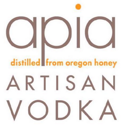 APIA ARTISAN VODKA DISTILLED FROM OREGON HONEY