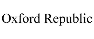 OXFORD REPUBLIC