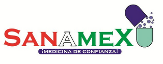 SANAMEX ¡MEDICINA DE CONFIANZA!