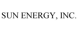 SUN ENERGY, INC.