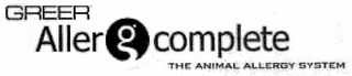 GREER ALLERGCOMPLETE THE ANIMAL ALLERGY SYSTEM