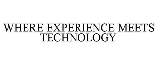 WHERE EXPERIENCE MEETS TECHNOLOGY