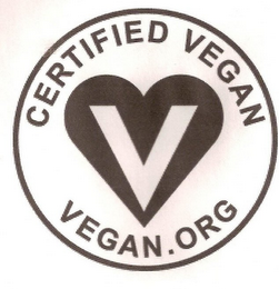 V CERTIFIED VEGAN VEGAN.ORG