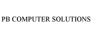 PB COMPUTER SOLUTIONS