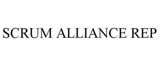 SCRUM ALLIANCE REP