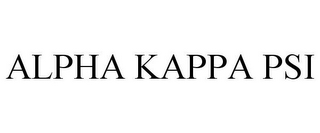 ALPHA KAPPA PSI